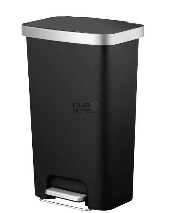 Papelera de Pedal 45L Negro EKO Hana
